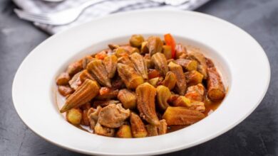 طاجن بامية دايت