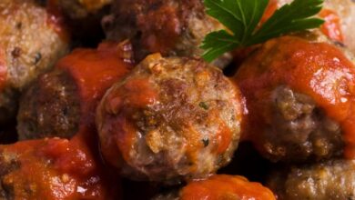 كرات اللحم بالطماطم دايت