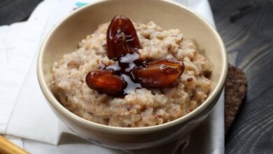 حلى شوفان سريع وصحي