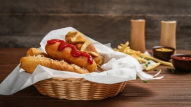 أصابع الهوت دوج المقلي المقرمش