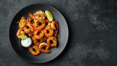 جمبري مشوي مثل المطاعم