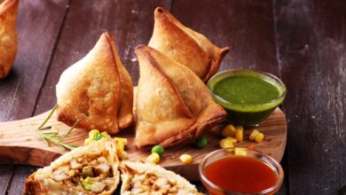 حشوة سمبوسة بالدجاج والبطاطس