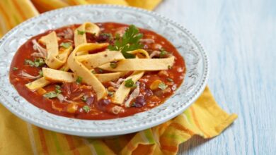 شوربة تورتيلا بالدجاج