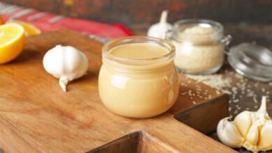 طريقة عمل سلطة الطحينة بدون زبادي