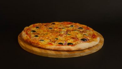 بيتزا الجبن عالفحم