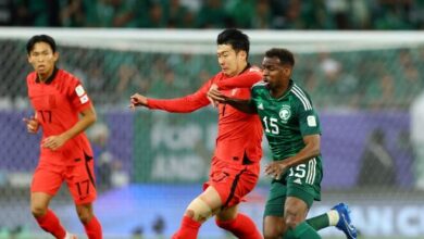 شوط أول سلبى بين السعودية وكوريا الجنوبية فى ثمن نهائى كأس أمم آسيا