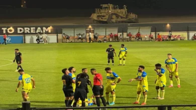 "استدعت تدخل الأمن".. مشادة كلامية بين لاعبي لافيينا ومسار في دوري الم