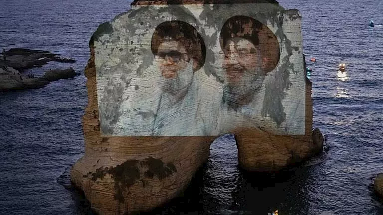 "إضاءة صخرة الروشة".. حزب الله يتحدون الحكومة اللبنانية وطلب عاجل من ر