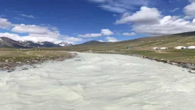 بيشربوا اللبن في قلب البحر.. بحيرة صينية طبيعية حيرت زوارها بالصين