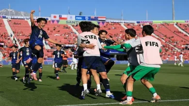 منتخب مصر يتلقى الهزيمة الأولى أمام اليابان في كأس العالم للشباب