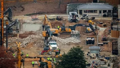 بتكلفة 300 مليون دولار.. 5 صور ترصد أعمال البناء في قاعة الرقص بالبيت