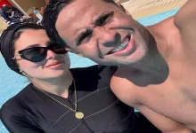 زوجة محمد إبراهيم تنشر صور لهما احتفالا بعيد ميلاده