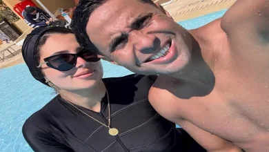 زوجة محمد إبراهيم تنشر صور لهما احتفالا بعيد ميلاده